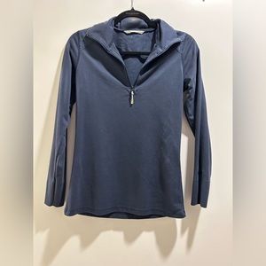 Woolrich quarter zip knit pullover, color: navy, size S